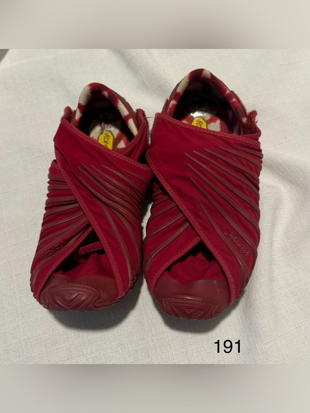 Vibram Furoshiki Wrap Shoes US 8 red Outdoor Breathable Washable summer